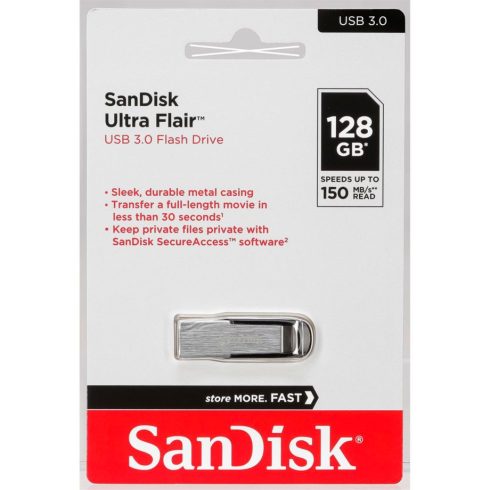 SanDisk Cruzer Ultra Flair 128 GB USB 3.0 150 MB/s SDCZ73-128G-G46 (SDCZ73-128G-G46)