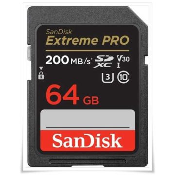   SanDisk Extreme PRO SDXC 64GB UHS-I/U3/C10 (SDSDXXU-064G-GN4IN)