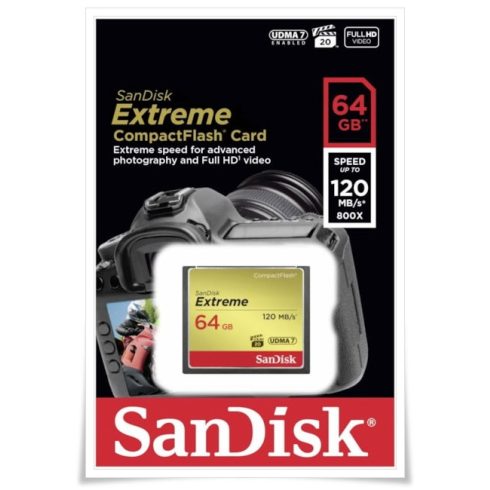 SanDisk Extreme CF 64GB 120MB/s UDMA7 SDCFXSB-064G-G46