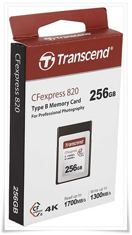 Transcend CFexpress Card 256GB TLC (TS256GCFE820) - Elektroside